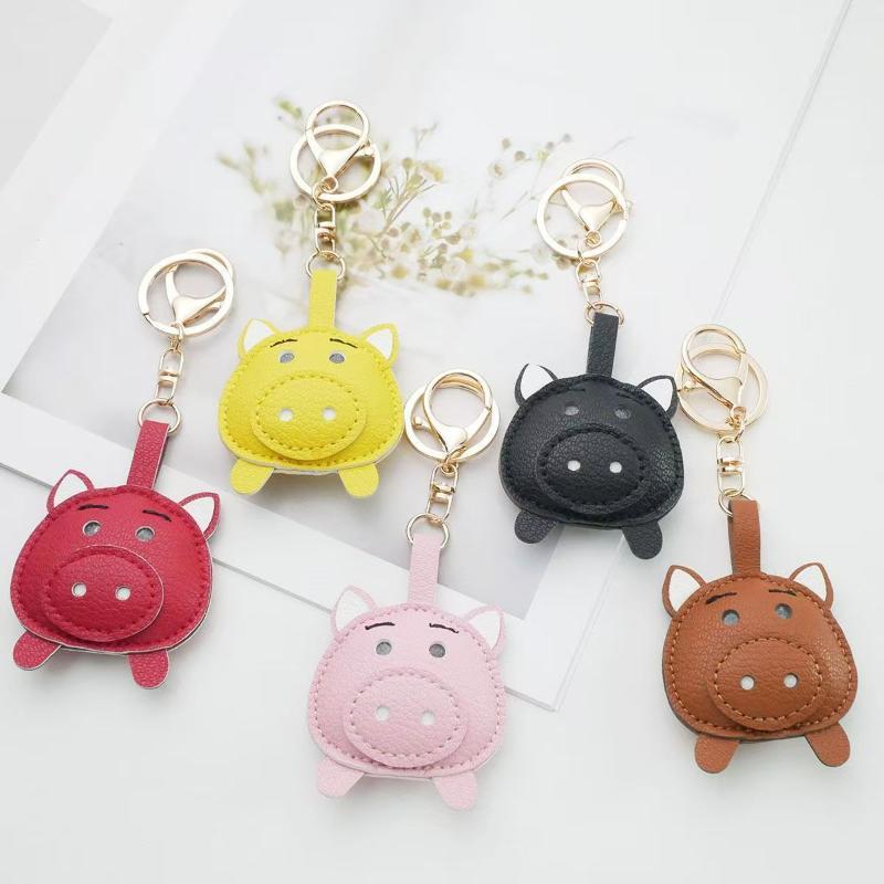 Mini Backpack Purse - Adorable Leather Pig Keychain-5 Cute Colors,