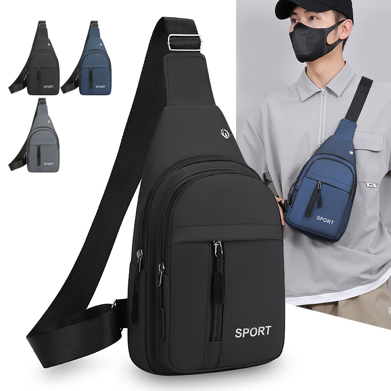 Hydration Pack Outdoor - Men Sport Sling Chest Bag, Water‑repellent