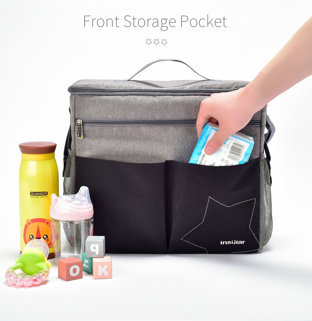 Insular Large Capacity Baby Di - Backpack Diaper Bag recension och pris
