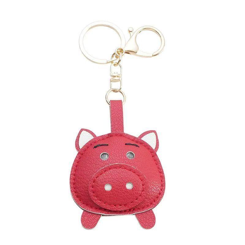 Adorable Leather Pig Keychain- - Mini Backpack Purse recension och pris