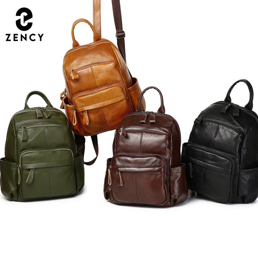 Zency Top Layer Cowhide Backpa - Fashion Backpack Women recension och pris