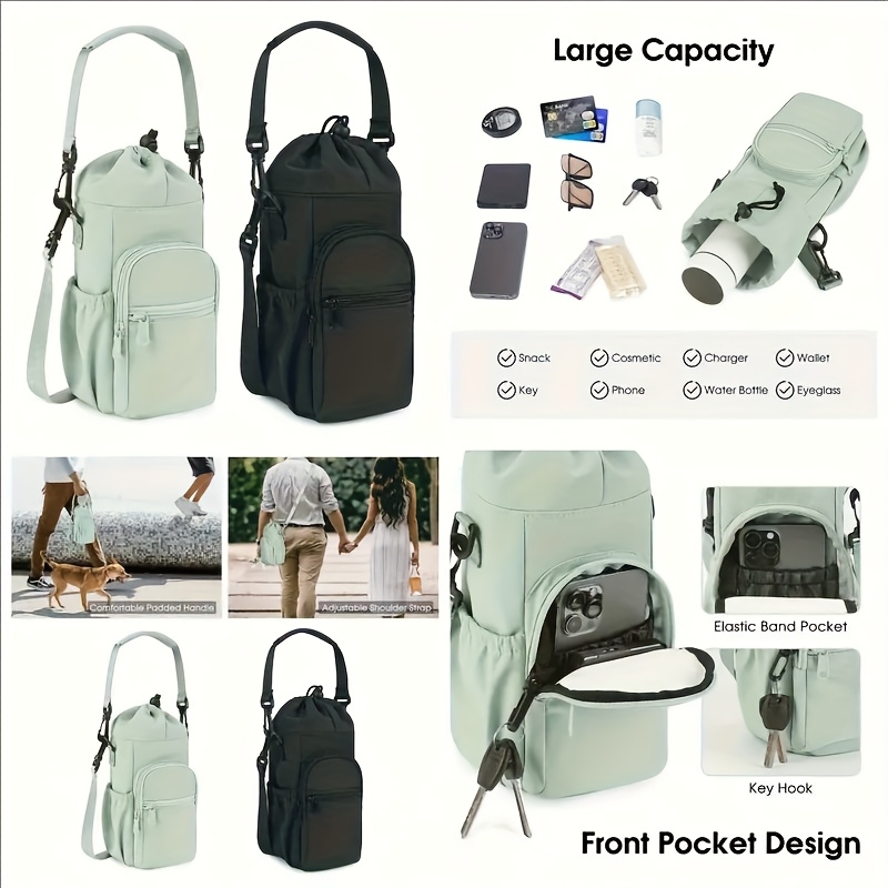 Portable Water Bottle Bag with - Hydration Pack Outdoor recension och pris