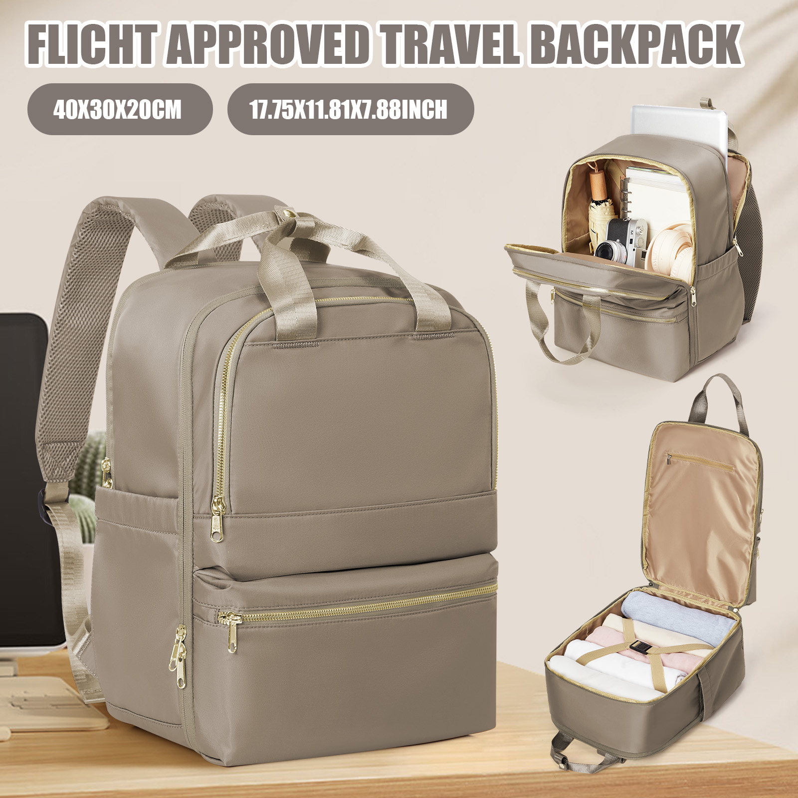 Ryanair 40x30x20 Travel Backpa - Canvas Backpack Casual recension och pris