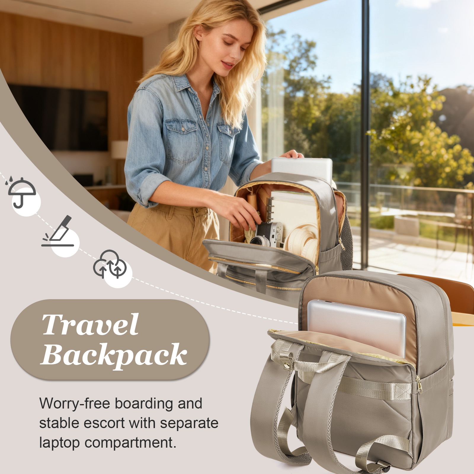 Ryanair 40x30x20 Travel Backpa - Canvas Backpack Casual recension och pris