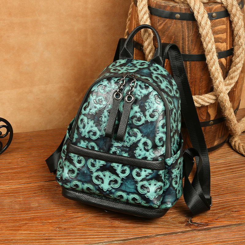 Johnature Genuine Leather Embo - Leather Backpack Vintage recension och pris