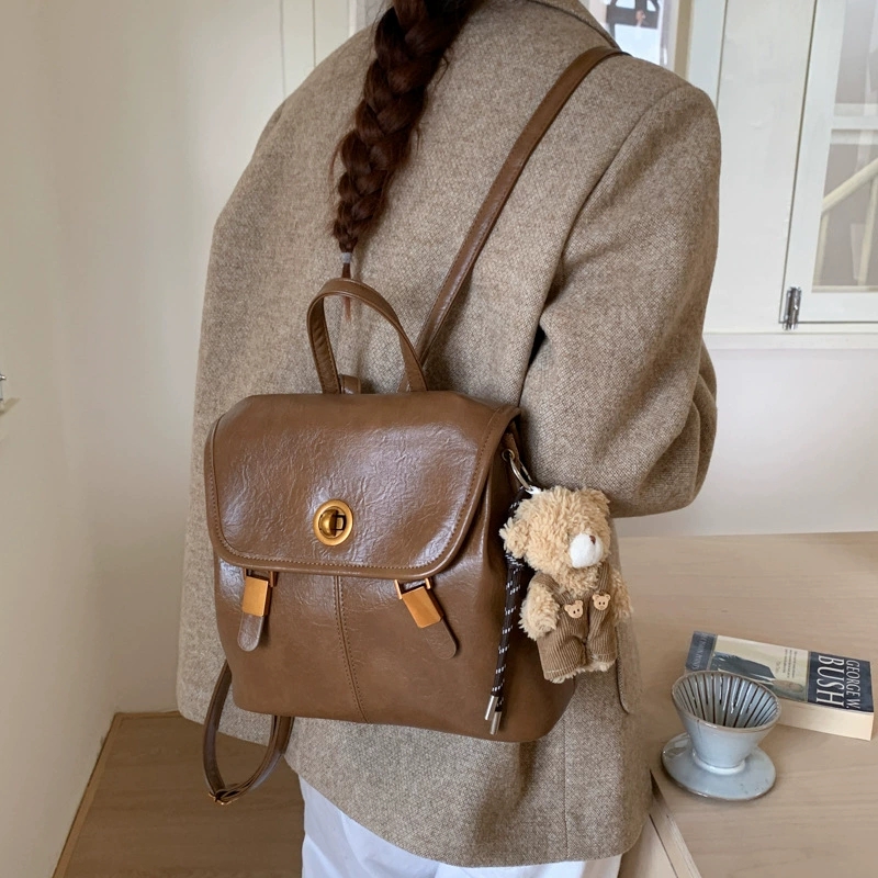2026 Women's Vintage Brown Fau - Leather Backpack Vintage recension och pris